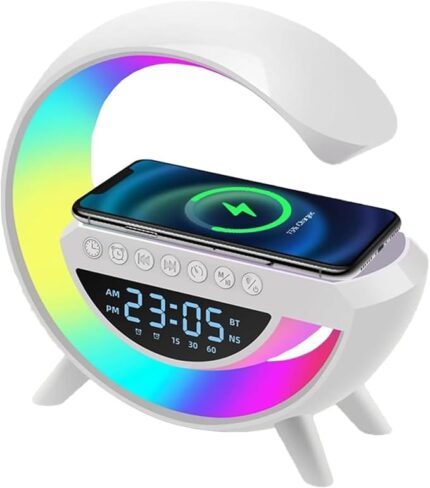 BT 3401 LED Display Wireless Charger, Bluetooth Speaker, and Clock