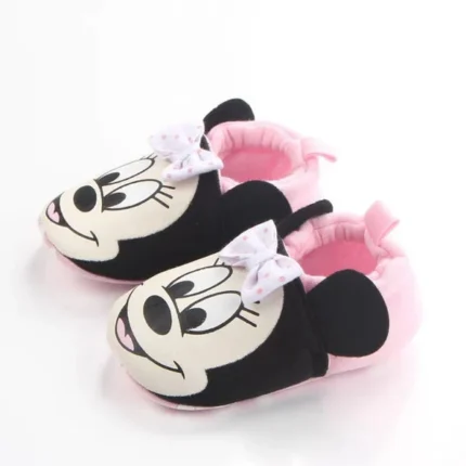 Baby Character Booties Minnie Black & Pink - Sunshine
